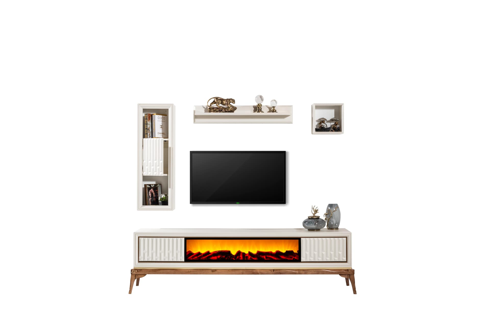 TETRA TV Bottom Fireplace (Тумба для ТВ с камином)