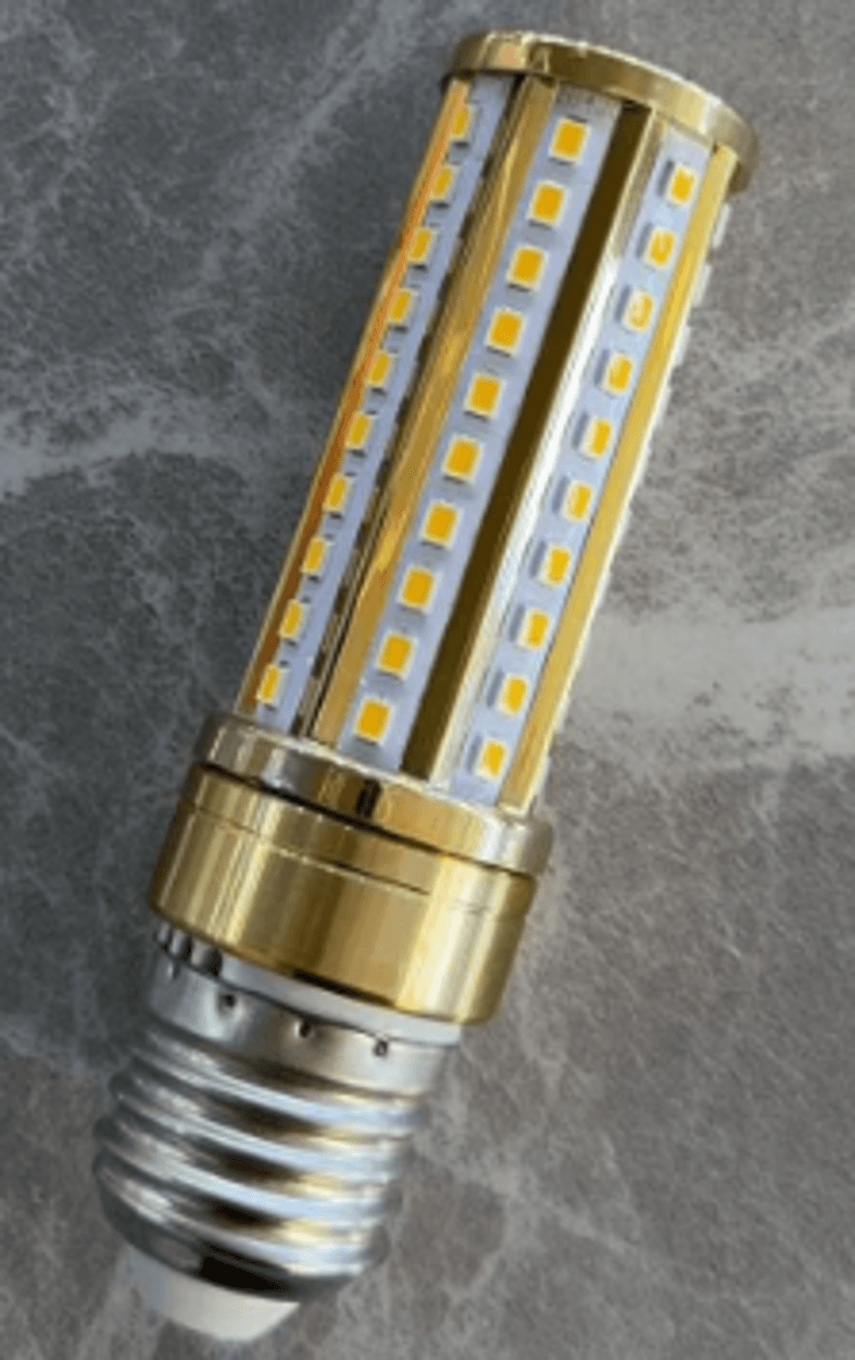 Лампа LUSTRY HAN (Алюминий+ПК) E14 24W GOLDEN 4000K